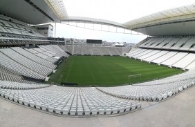 Gramado da Arena Corinthians por um ngulo privilegiado