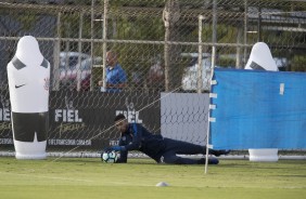 A atividade foi comandada pelo preparador de goleiro Mauri Lima