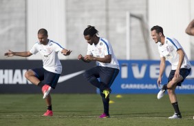 Na tarde desta quinta, o Corinthians realizou treinamento tático