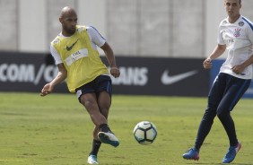 Felipe Bastos em ao no treino aps primeira vitria no Brasileiro