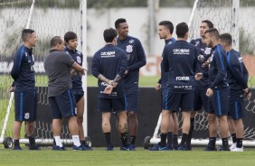 No treino de hoje o foco foi no clássico contra o Santos