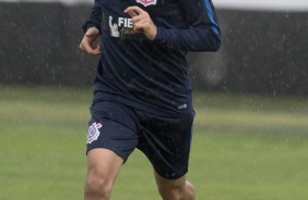 Marquinhos Gabriel durante treino dessa segunda, no CT