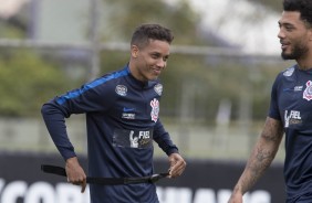 Pedrinho no treino dessa terça-feira
