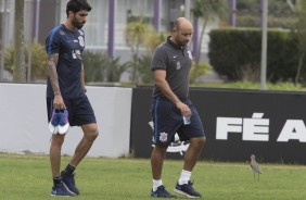 Vilson durante treino dessa terça-feira