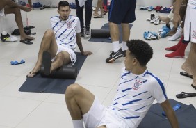 Marquinhos Gabriel e Pedro Henrique antes do jogo contra o Vasco