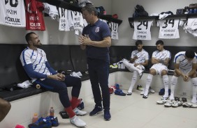 Walmir Cruz conversa com Walter antes do jogo contra o Vasco
