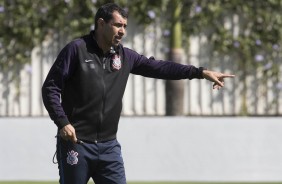 Durante o treino, Carille esboçou uma equipe titular para o Majestoso
