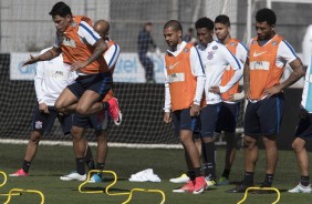 O treino, realizado no CT Joaquim Grava, foi ltimo antes do clssico contra o So Paulo