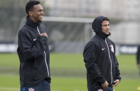 Jô e Giovanni Augusto treinaram normalmente no CT