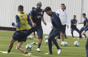 Jogadores treinaram na manh de segunda-feira