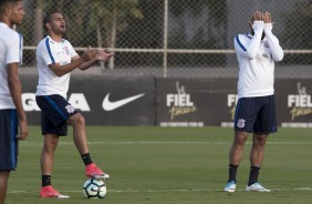 Clayton no CT durante o treino da tarde desta segunda-feira