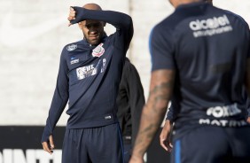 Fellipe Bastos no treino de terça-feira para o jogo contra o Bahia