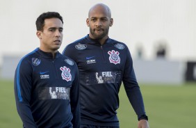 Jadson e Fellipe Bastos no treino da tarde no CT