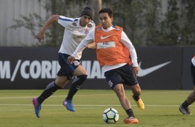 Jadson e Marciel no treino da tarde