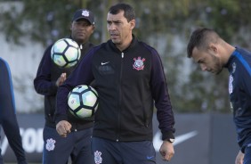O treinador comandou a atividade desta tarde já de olho no Bahia