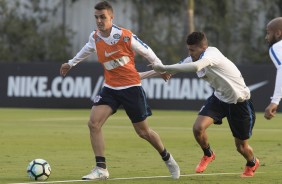 Rodrigo Figueiredo no treino desta segunda-feira, no CT Joaquim Grava