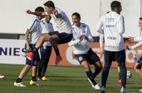 A alegria rolou solta no treino de hoje