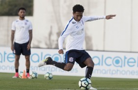 Chuta, Warian! O nosso Ameixa treinando no CT Joaquim Grava