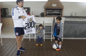 Fagner recebeu a camisa de nmero 200