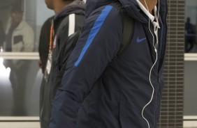 Jô chegando na Arena para jogo contra o Botafogo, pelo Brasileirão