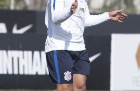 Olha a animao do atacante Kazim no treino de hoje