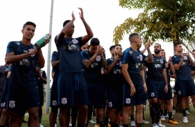 Jogadores agradeceram o apoio da torcida do Corinthians