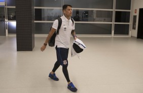 Giovanni Augusto chega  Arena para duelo contra o Atltico-PR