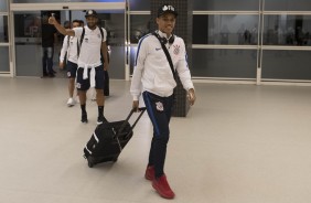 Pedrinho chega à Arena e pode ser opção para o segundo tempo contra o Atlético-PR