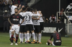 Timão saiu atrás no placar, mas Jô empatou a partida