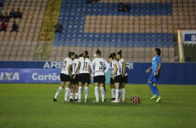As meninas do Timão reunidas para enfrentar o Rio Preto pela semifinal