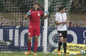 Cássio no jogo contra o Palmeiras, fora de casa