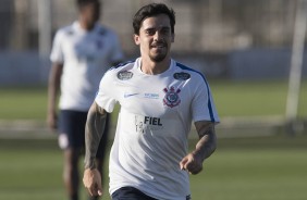 Fagner durante o treino desta tarde