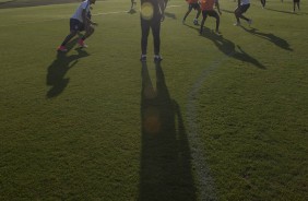 Treino da tarde desta quinta-feira, no CT Joaquim Grava