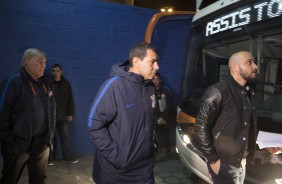 Fábio Carille, Alessandro e Flávio Adauto da partida contra o Avaí pelo campeonato brasileiro