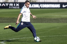 Gabriel no treino da manhã antes do embarque para o Rio