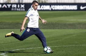 Gabriel no treino da manh antes do embarque para o Rio