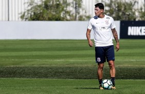 Giovanni Augusto no treino da manhã antes do embarque para o Rio