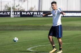 Jogadores no treino da manhã antes do embarque para o Rio