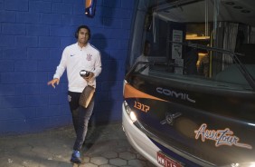 Pablo antes da partida contra o Avaí pelo campeonato brasileiro
