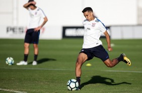 Pedrinho no treino aps partida contra o Ava