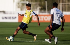 Pedrinho no treino aps partida contra o Ava