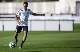 Pedrinho no treino aps partida contra o Ava