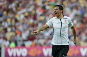 Balbuena comemora gol na partida contra o Fluminense no Maracanã pelo Brasileirão 2017