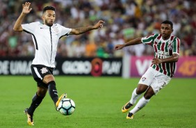 Clayson em ao contra o Fluminense no Maracan pelo Brasileiro 2017