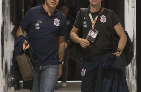 Fábio Carille antes da partida contra o Patriotas pela Sulamericana