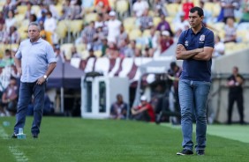 Fábio Carille na partida contra o Fluminense no Maracanã pelo Brasileirão 2017