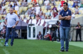 Fbio Carille na partida contra o Fluminense no Maracan pelo Brasileiro 2017