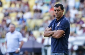 Fábio Carille na partida contra o Fluminense no Maracanã pelo Brasileirão 2017