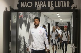 Kazim antes da partida contra o Patriotas pela Sulamericana