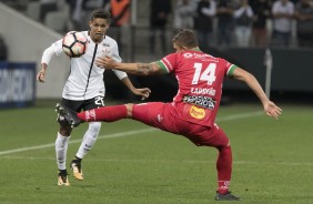 Pedrinho em ao na partida contra o Patriotas pela Copa Sul-americana